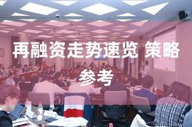 再融资走势速览 策略参考