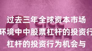 过去三年全球资本市场在震荡市环境中中股票杠杆的投资行为机会与